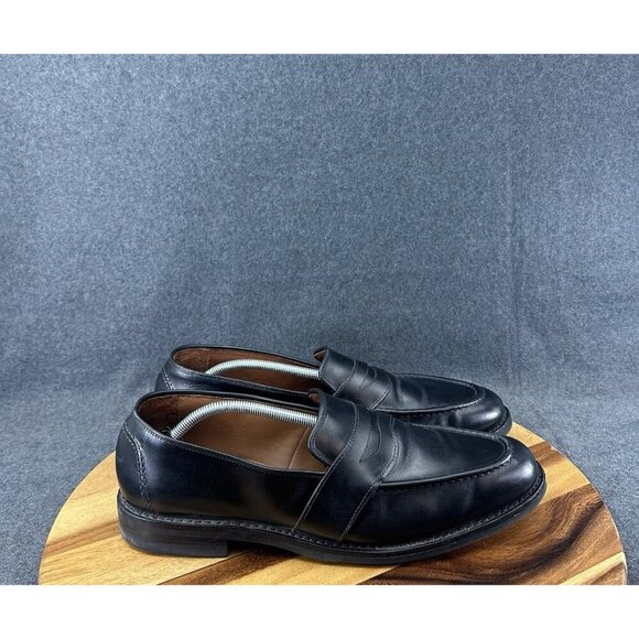 ALLEN EDMONDS Randolph shell cordovan penny loafers 14C leather shoes black main image 8